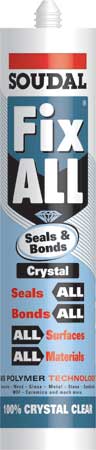 003.50.238 - Pack 1 - Soudal Fix All Crystal Sealant 290ml Clr