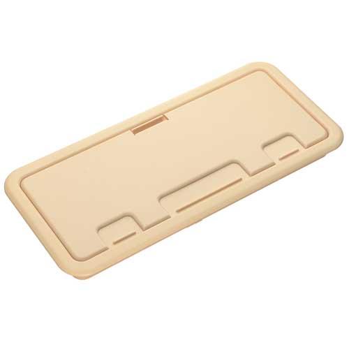 429.99.486 - Pack 1 - Cable Outlet Rect 98x242mm Pl Beige
