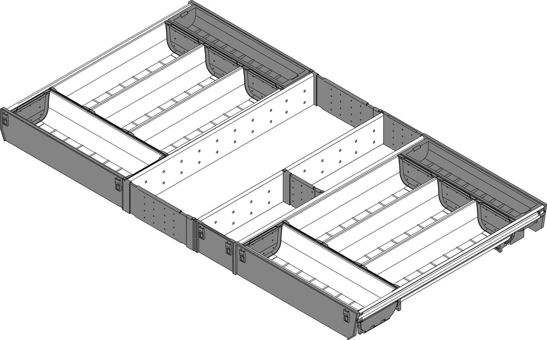 ZSI.90VEI4 ORGA-LINE Drawer dividing system