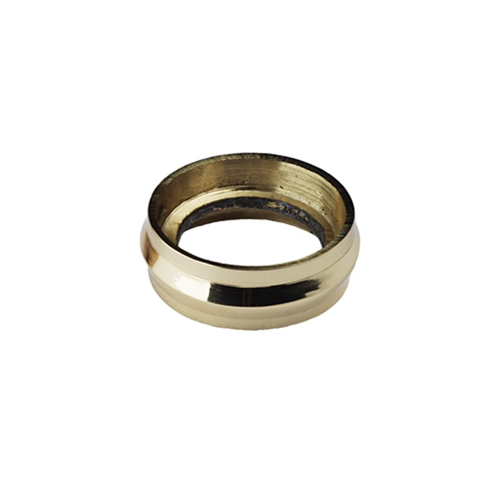 Brass Castor - Castor Ring - Round - Polished Brass Lacquer 35mm - Click Image to Close