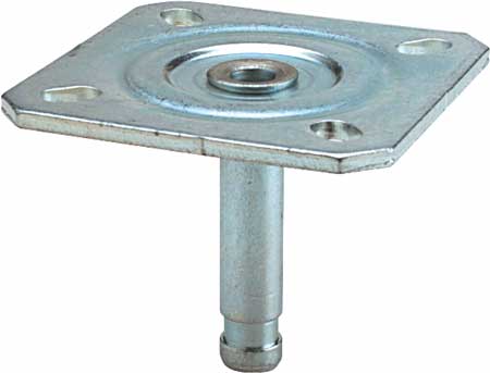 PIN WITH MOUNTING PLATE GALV 660.92.910